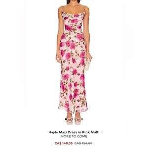More to Come floral silk dress